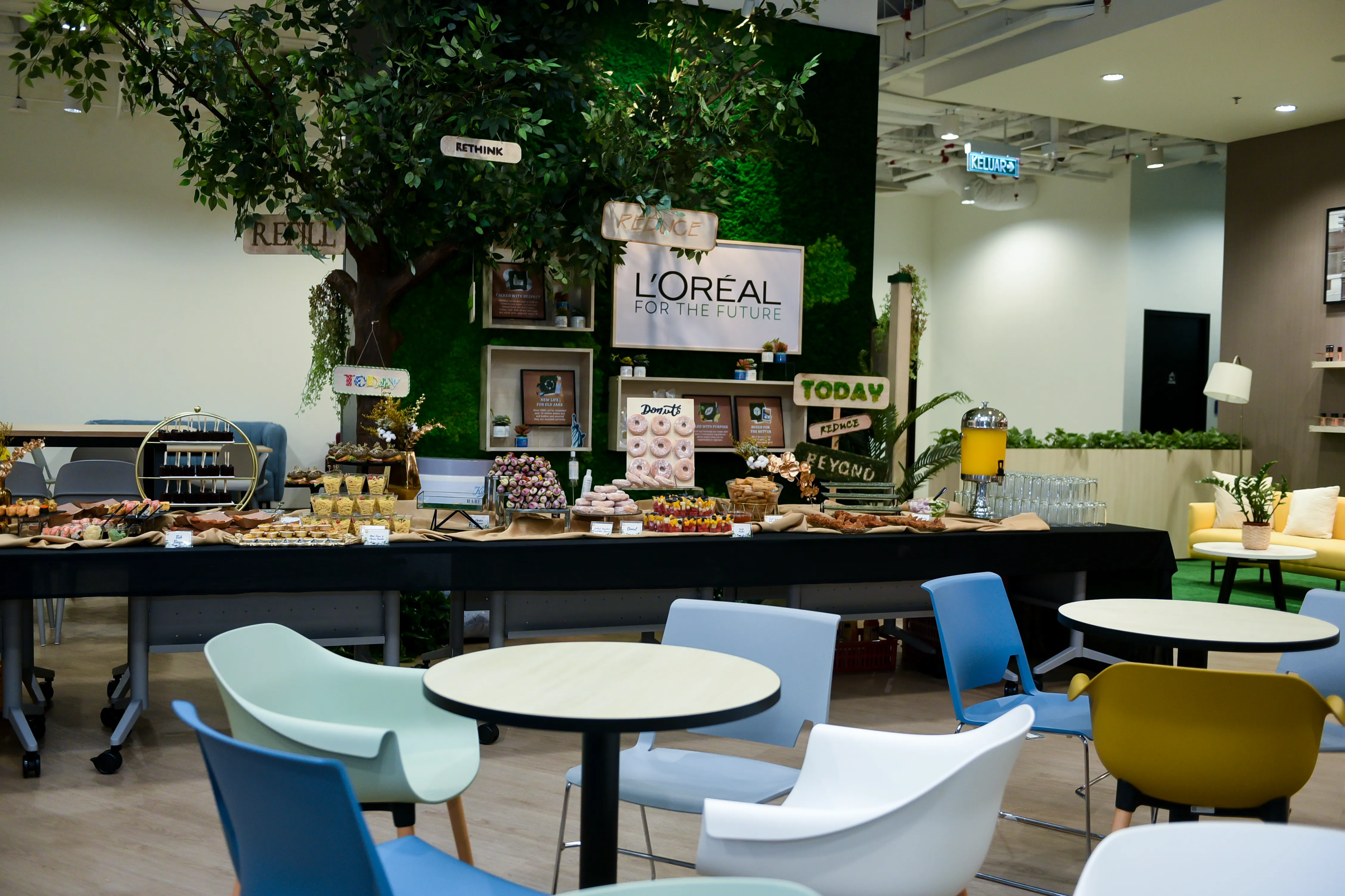 Catered corporate event for L'OREAL Malaysia