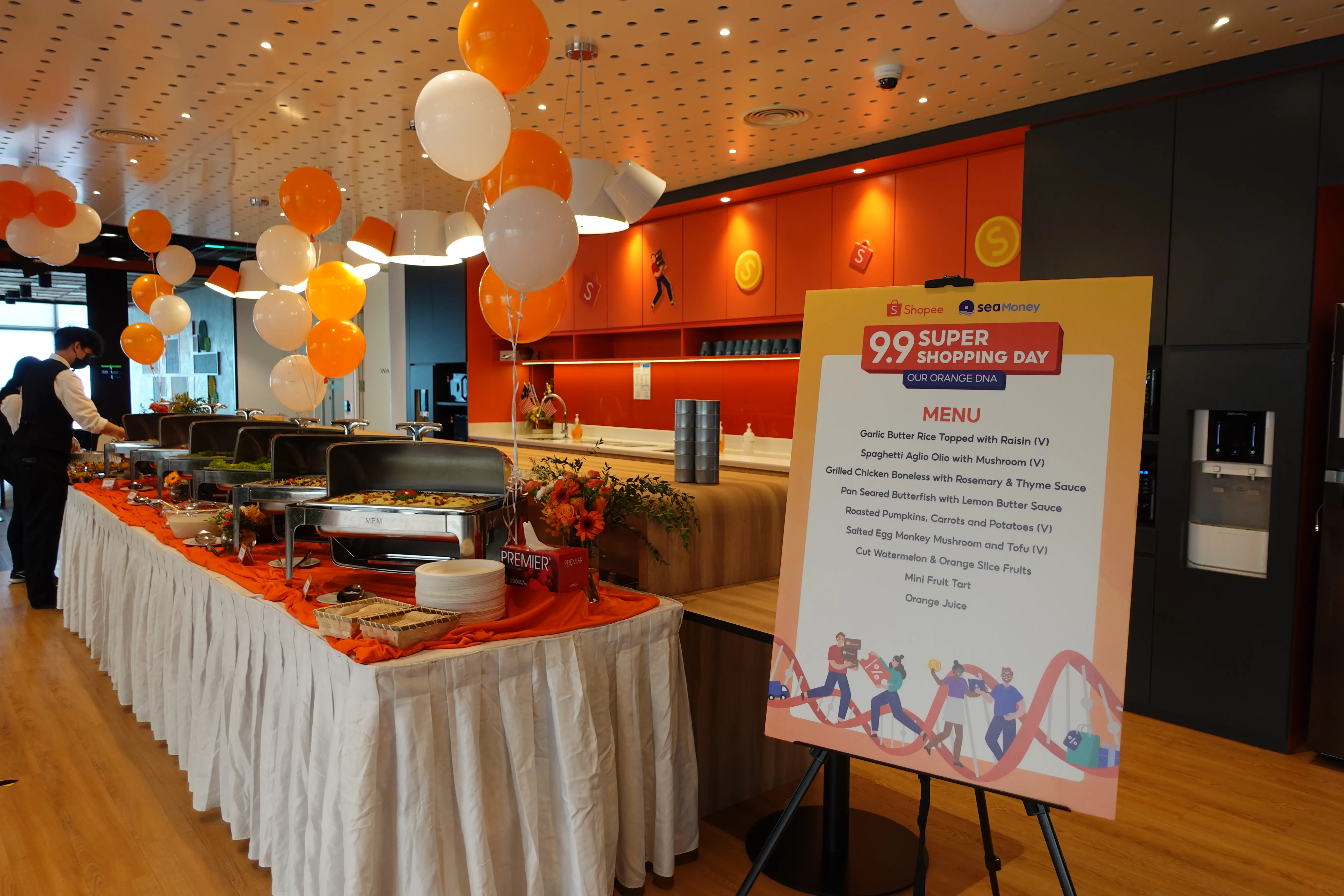 Catered corporate event for Shopee Malaysia